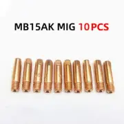 MIG Guns & Torches MB 15AK Welding Nozzle 0.6mm/0.8mm/1.0mm/1.2mm 10Pcs 25*5.8mm