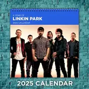 Linkin Park 2025 Music Calendar, 12-Month Celebrity Wall Calendar, Fan Gift