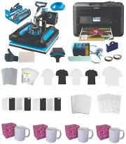 DAVACE New 15x15in 8in1 Pro Heat Press 30oz Tumbler Printer CISS Blank Materials