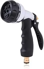 Watering Gun Multipurpose Garden Water Gun 7-Function Metal Water Spray Gun Garden Water Gun Lawn Hosehigh Pressure Sprayer High Pressure Water Gun