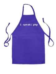 i speak: php - Unisex Kids Apron - Code Developer Programmer Dev Computer