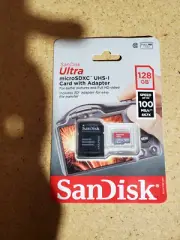 Sandisk Ultra - Flash Memory Card - 128 GB - MicroSDXC UHS-I, Black (SDSQUNC-128