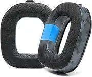 WC Freeze A40- Hybrid Fabric Cooling Gel Replacement Earpads for Astro A40 TR Only, Made by Wicked Cushions, Improved Durability, Thickness and Sound Isolation | Black Camo