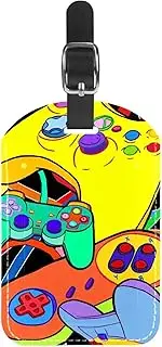 [WOSHJIUK] Luggage Tags,2 Pack Labels Suitcase Tags,Game Handle Gamepad,Luggage Tags Privacy Protection Travel Bag Tag