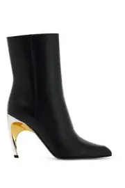 Alexander Mcqueen Leather Armadillo Ankle Boots