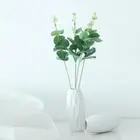 Fake Plants Green Money Leaves Simulation Grass Artificial Eucalyptus