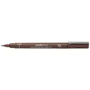 Uni Pin Fineliner Brush Tip Sepia
