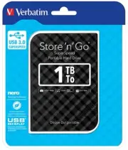 Verbatim 1TB 2.5in USB 3.0 Black Store'n'Go HDD Grid Design HXV-GRID1TB-BLK