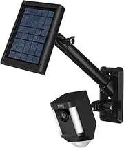 HOLACA 2-in-1 Siding Clips Mount for Ring Stick Up Cam,Ring Solar Panel,Ring Super Solar Panel and Ring Spotlight Cam (Black)