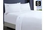 1000TC 100% Premium Egyptian Cotton Sheet Sets Fitted Flat Sheet Pillowcases All Size White