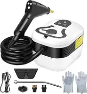 2500 W 4.5 bar steam cleaner hand device, 1200 ml tank, portable high pressure steam cleaner, 6 adjustable speeds, 4 brush heads, for windows, kitchen, floor, all kitchen furniture
