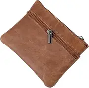 [Healeved] Driver's License Money Clip Coin Small Mini Wallet Purse Key Pouch Holder Pocket Brown