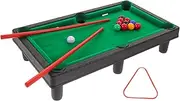 GANAZONO 1Set Mini Pool Table for Desktop Billiard Game with Cues Balls and Tripod Fun Tabletop for Home and Office Enhances Hand Eye Coordination and Motor Skills