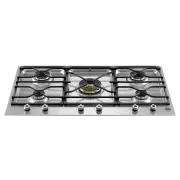 BERTAZZONI Pro 900mm Segmented 5 Burner Left Wok - Stainless Steel PM36500X