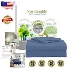 King Size Dark Blue Bed Sheet Set with True Grip Fit Technology – Soft & Durable