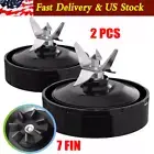 2Pack-Replacement Extractor Blade For Nutri Ninja 7Fin Auto iQ BL480/482/640/642