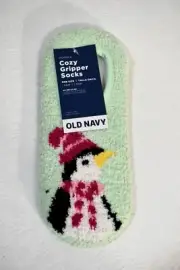 Old Navy Cozy Gripper Socks Penquin Women's New