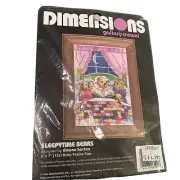 Vintage Dimensions Sleepytime Bears Gallery Crewel Embroidery Kit 6190 5x7 New