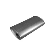 Redback Muffler - 4" Pipe Work 228mm 9" x 127mm 5" Perforated With Spigots