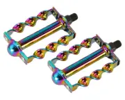 Neon Custom Bicycle Pedals FLAT TWISTED 1/2" Spindle Lowrider Cruiser