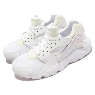 Nike 休閒鞋 Huarache Run GS 大童 女鞋 白 米白 武士鞋 經典 襪套式 654275-110 [ACS 跨運動]