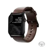 Nomad Modern Band for Apple Watch 40mm / 41mm - Black Hardware with Rustic Brown Horween Leather