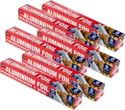 [6PCE] Home Master Aluminium Foil, Thick, Strong, and Durable, Seals in Freshnes