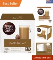 Nescafe Dolce Gusto Café Au Lait Coffee Pods 3x16 Capsules 48 Count, Pack of 3