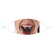 Vampire Woman Fangs Dracula Horror Halloween Fabric Face Mask