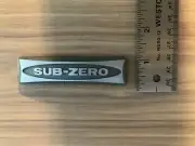 SubZero Sub Zero Refrigerator Fridge Freezer Nameplate Emblem Logo | Ship ASAP