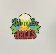 Bingle Jells Christmas Scrapbook Title Handmade Paper Pierced