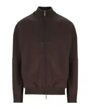 Zippered knitted cardigan XL,L Black