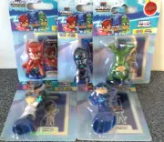 Hasbro PJ Masks 3" Figures Set Of 5 Owlette Catboy Gecko Romeo Night Ninja New