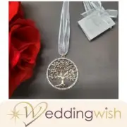 Tree of Life Circle Wedding Charm - Gold