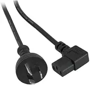 K9-RA3MT DOSS 3M Right Angle Iec Power Lead Right Angle Iec End - Black Flexible 3X 0.75Mm Power Cord Flexible 3X 0.75Mm Power Cord, 3-Pin Au Plug to Right Angle Iec Socket