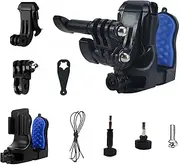 Helmets Chin Mount, Motorcycle Helmets Accessories Stable Chin Mount, Lightweight Camera Mounts & Clamps | Adjustable Helmet Front for Action Cameras, Secure Fit for Biking Racing and Extreme
