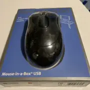 Kensington Wired USB Mouse In A Box Comfortable Rounded Shape Optical Sensor S7