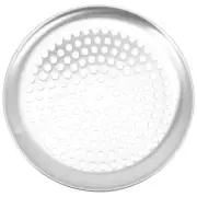 Pizza Pan Round Shaped Plate with Holes Perforated Dishwasher Safe Tray