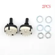 2pcs RS26 2 Pole Position 6 Selectable Band Rotary Channel Selector Switch TU';x