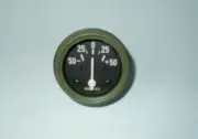 Willys MB Jeep Ford GPW CJ - Ampere Gauge Olive Green Bezel