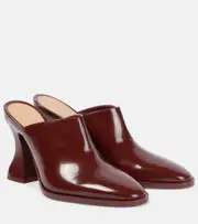 [Bottega Veneta] Bottega Veneta Cha-Cha leather mules AU 8 red