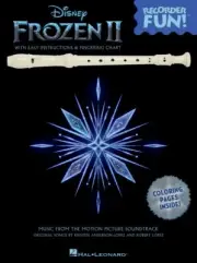 Frozen 2 Recorder Fun from Movie Soundtrack Recorder Book NEW 000334279