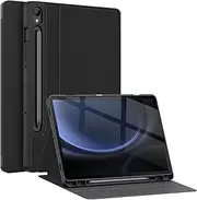 [Soke] Case for Samsung Galaxy Tab S9 FE 5G 2023 - Shockproof Stand Folio Case,Multi-Viewing Angles,Soft TPU Back Cover for Galaxy Tab S9 FE 10.9 inch Tablet,Black