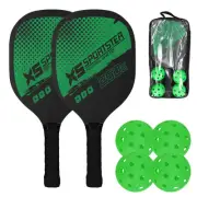 Pickleball Paddle Set of 2 with Balls and Bag