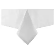 Ladelle Base Linen Look White Large 1.5mx2.65m Rectangular Tablecloth/Cover