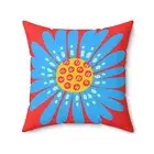 Cushion Square Pillow Red and Blue