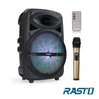 在飛比找momo購物網優惠-【RASTO】RD7 魔音多功能藍牙音箱附無線麥克風