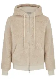Moncler Faux Shearling Jacket - Cream - XL, Men's Faux Shearling Jacket, Male XL