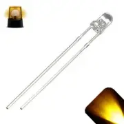 100 x LED 3mm Yellow Gold Extra Fast Flashing Blinking Ultra Bright LEDs 6Hz RC