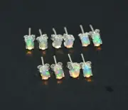 WHOLESALE 5PR 925 SOLID STERLING SILVER ETHIOPIAN OPAL STUD EARRING LOT 1 I367